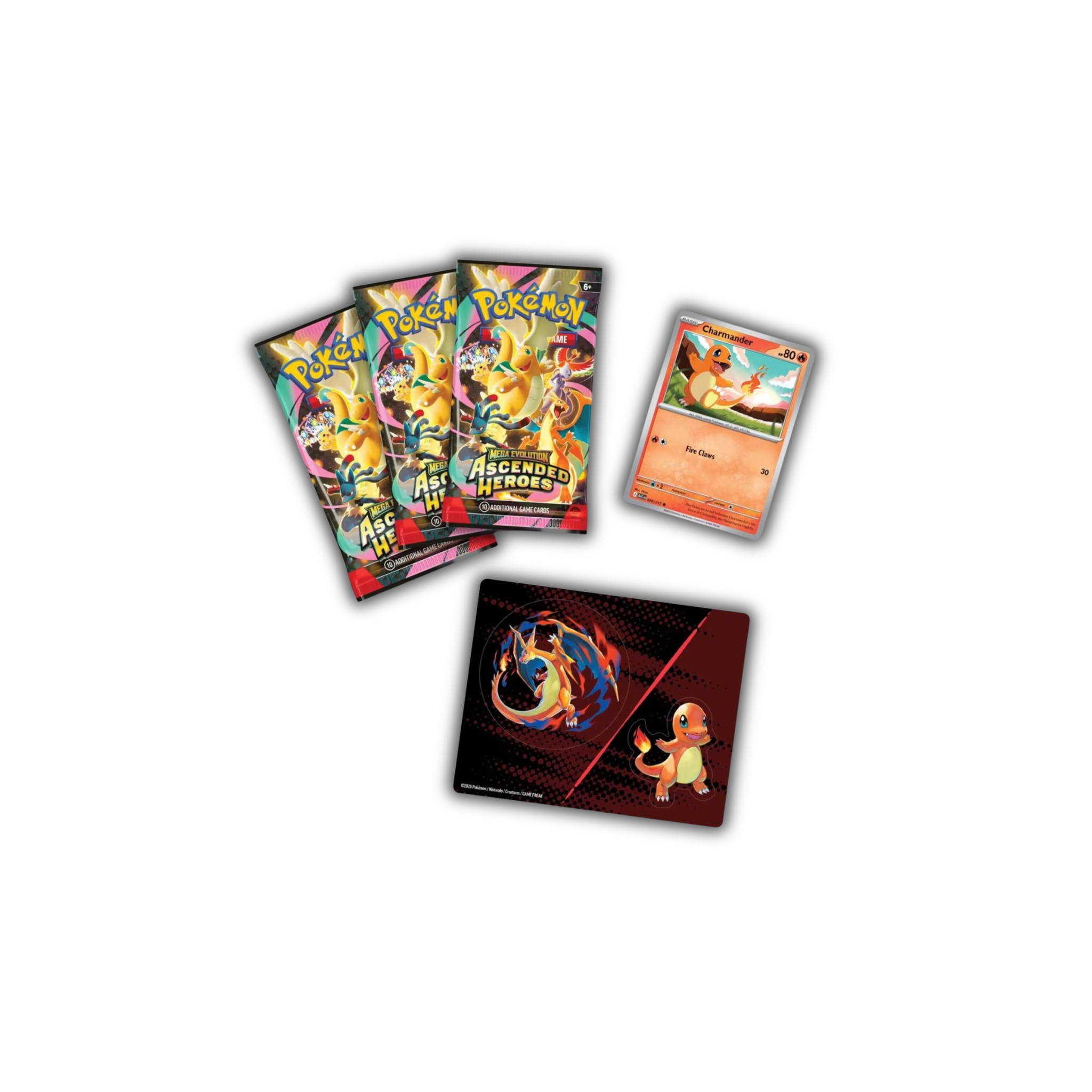 Pokémon Ascended Heroes Charmander Tech Sticker Collection